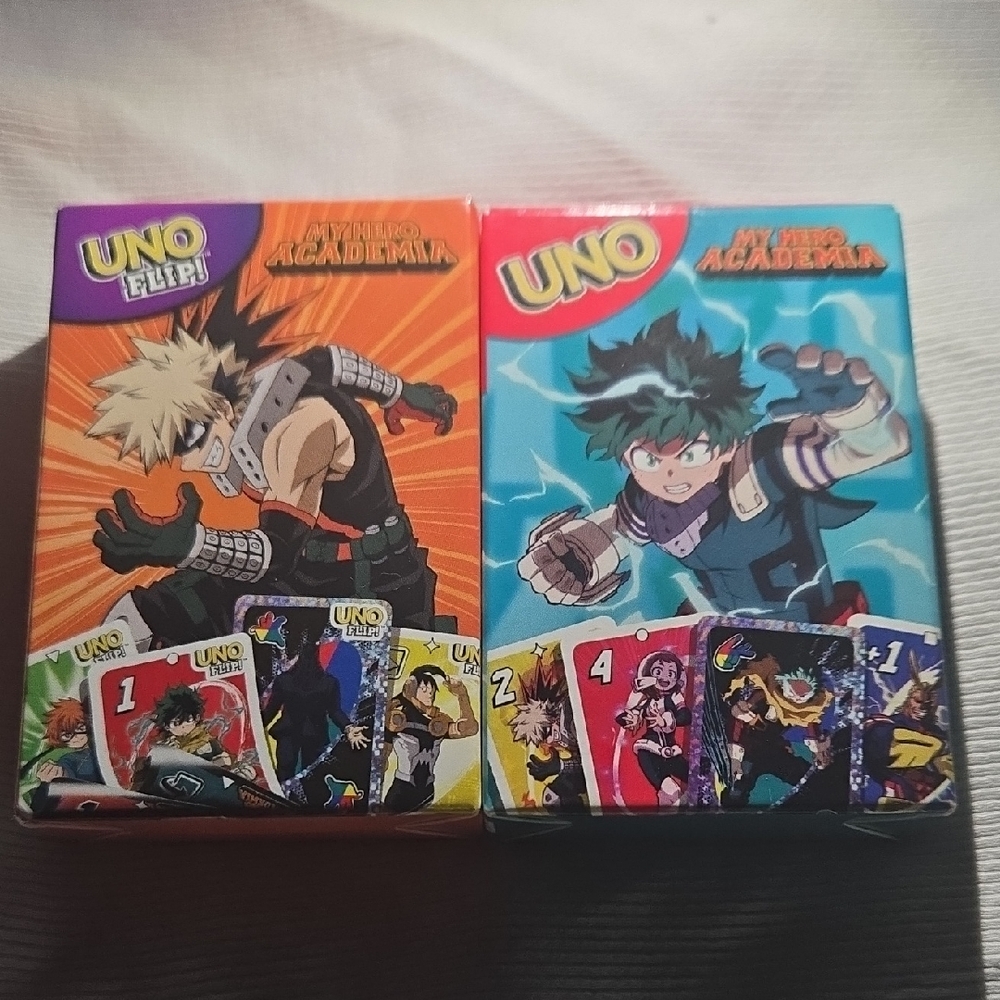 My Hero Academia UNO Card Game Set (Rare Uno Flip)